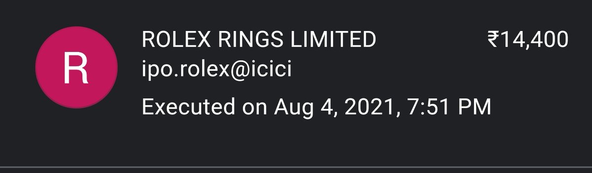 tssramya's tweet photo. #RolexRingsIPO #ipoallotment #ipomantra ๐ฅณ๐ฅณ https://t.co/yvZBMKRAja