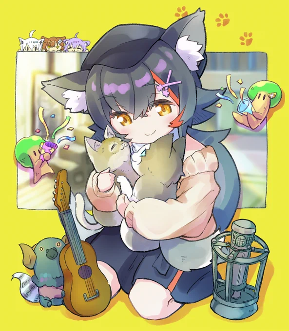 遅くなってしまいましたが80万人おめでとう🎊🎉🎉🎉

#みおーん絵 