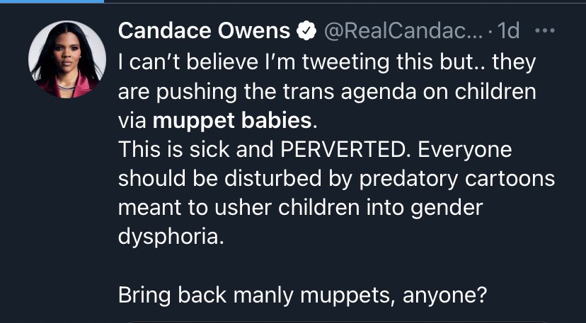 mattxiv's tweet photo. behold: the people who call us “snowflakes” lose it over a genderfluid muppet https://t.co/VnRqRxeL4m