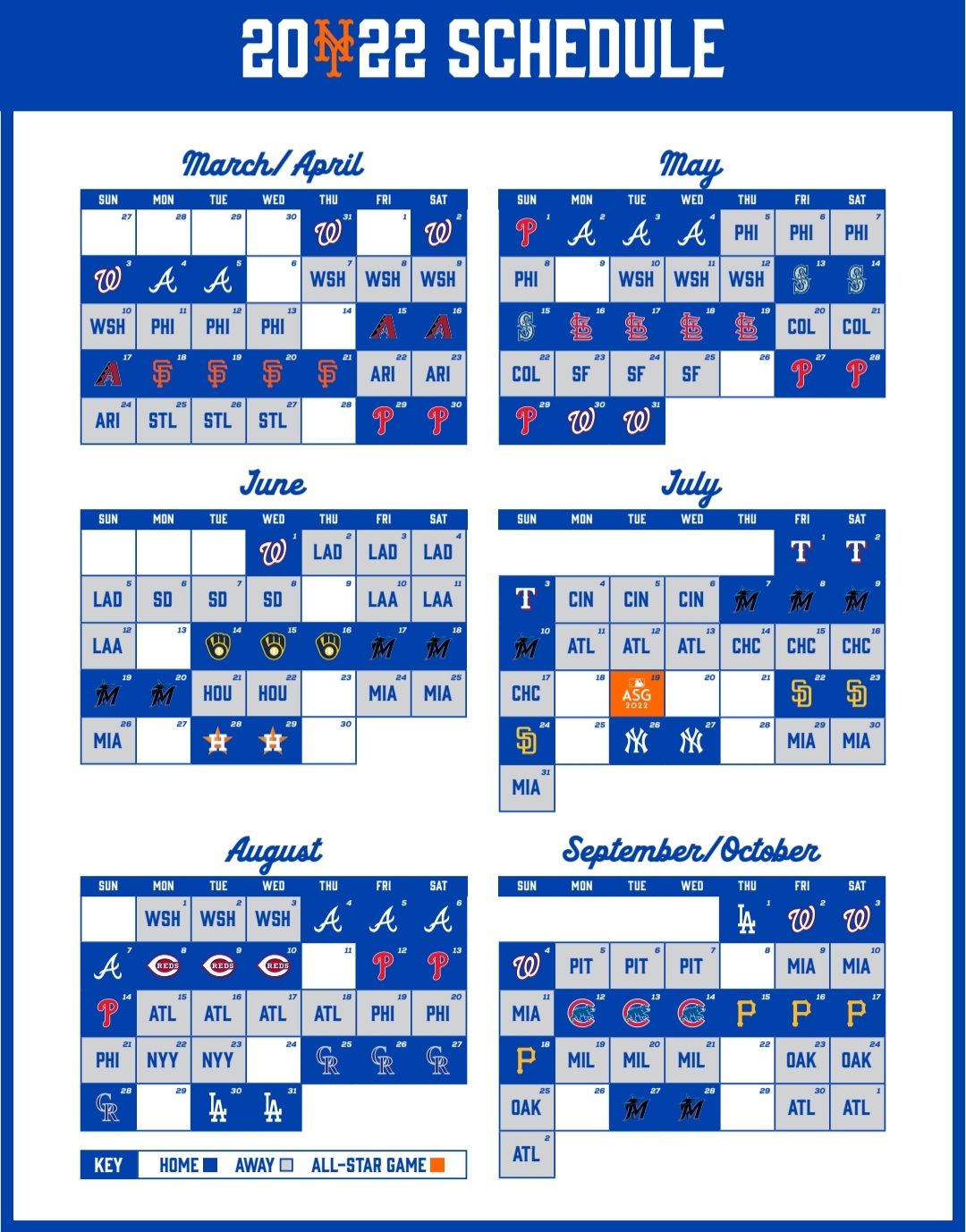 Anthony DiComo on Twitter: "Here is the full 2022 Mets schedule: https://t.co/UnrJMr1HpZ" / Twitter