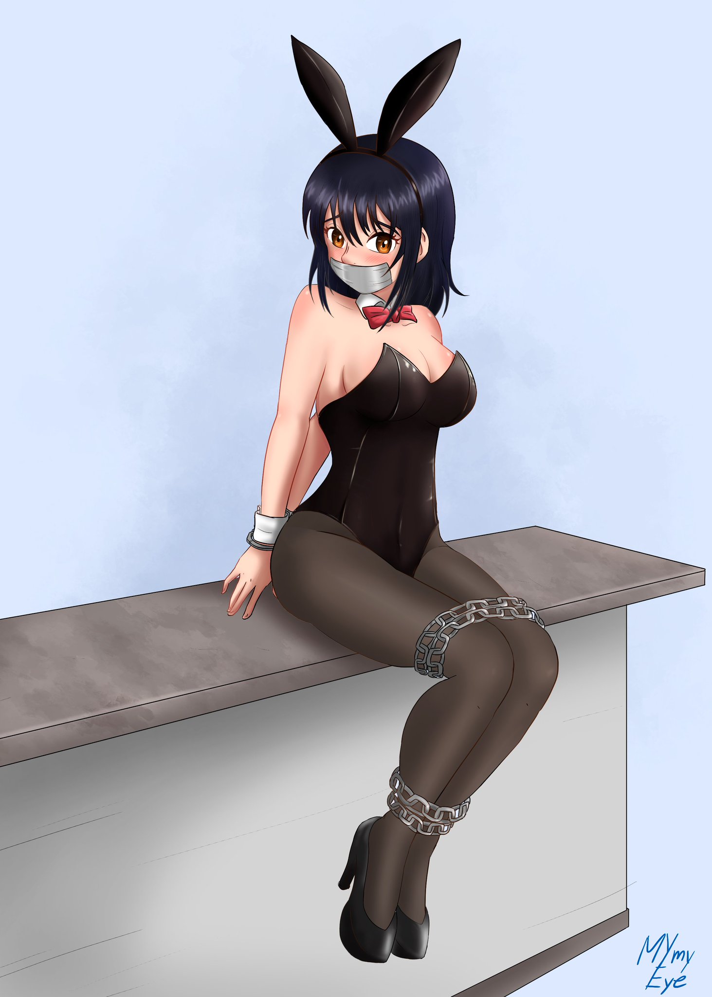 X 上的 MymyEye：「Commission - Yukina Himeragi Went on an extensive bunny suits  research for this one but really enjoyed the process! #bondage #bound # gagged #tapegag #yukina #anime #DID #bunnygirl #tiedupgirl #tied  t.coTN4JT5fxLq」 