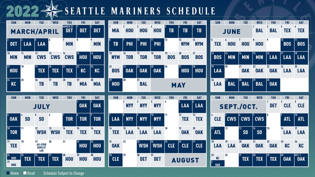 2023 Seattle Mariners Schedule  MLB  FOX Sports