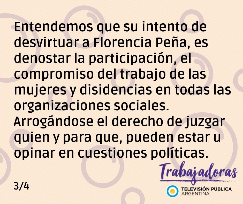 TrabajadorasTVP's tweet photo. Compartimos nuestro comunicado en repudio a los dichos por el Diputado Fernando Iglesias, https://t.co/XvCtj7y4nG