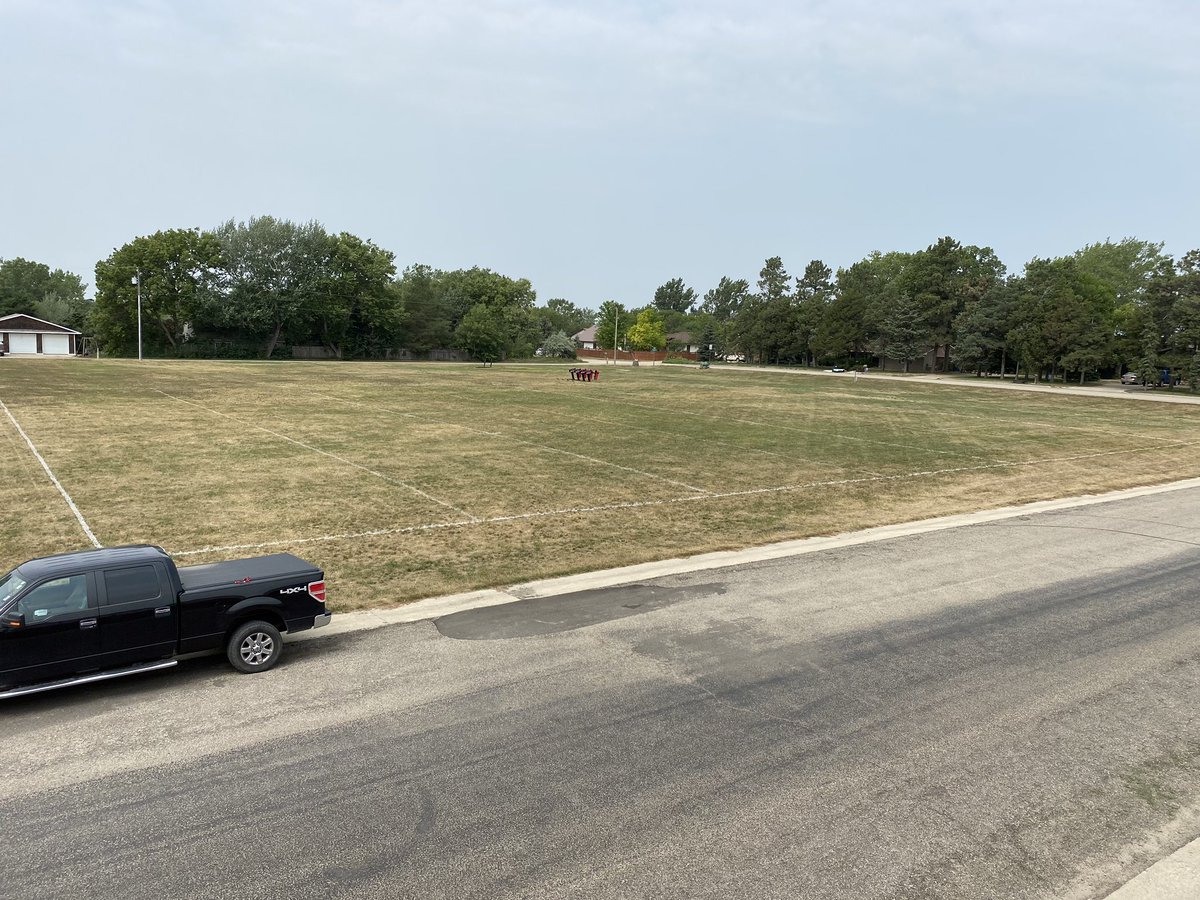 BrittonHecla's tweet image. Practice field is painted and ready. Can’t wait to get started tomorrow morning! #BeBRAVE