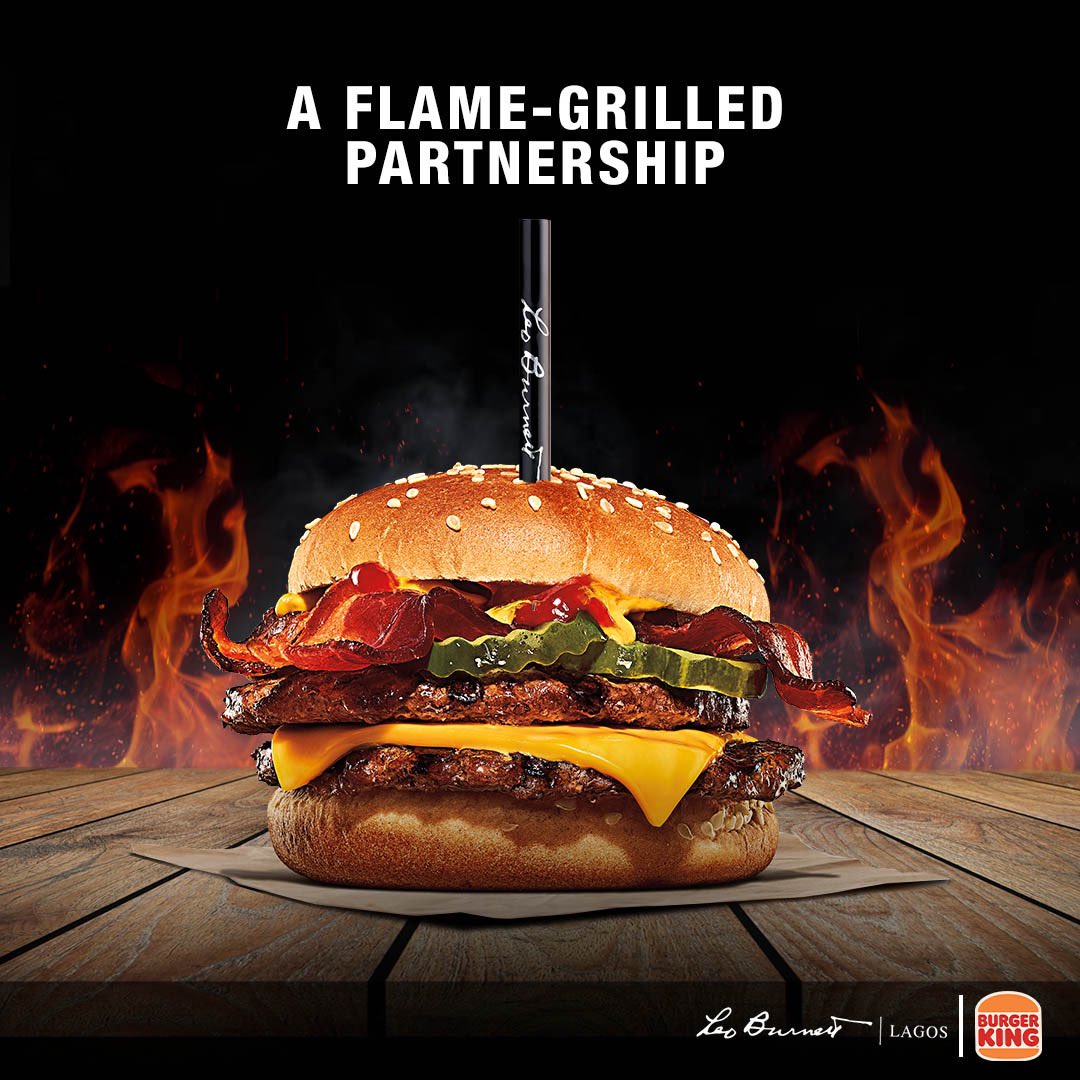 Leo Burnett Lagos on X: ICYMI, we just added the Burger King account to  our menu. It's about to be a flame-grilled ride from now on. 😋😁 WHOP,  WHOP, WHOPPER! 🍔🍔🍔🍔🍔 #BK #