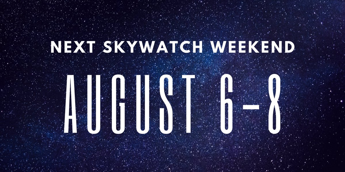 Reminder: This weekend is Skywatch weekend! The night sky won't be this dark again for a little while so get out there while you can! #ufotwitter #ufo #uap