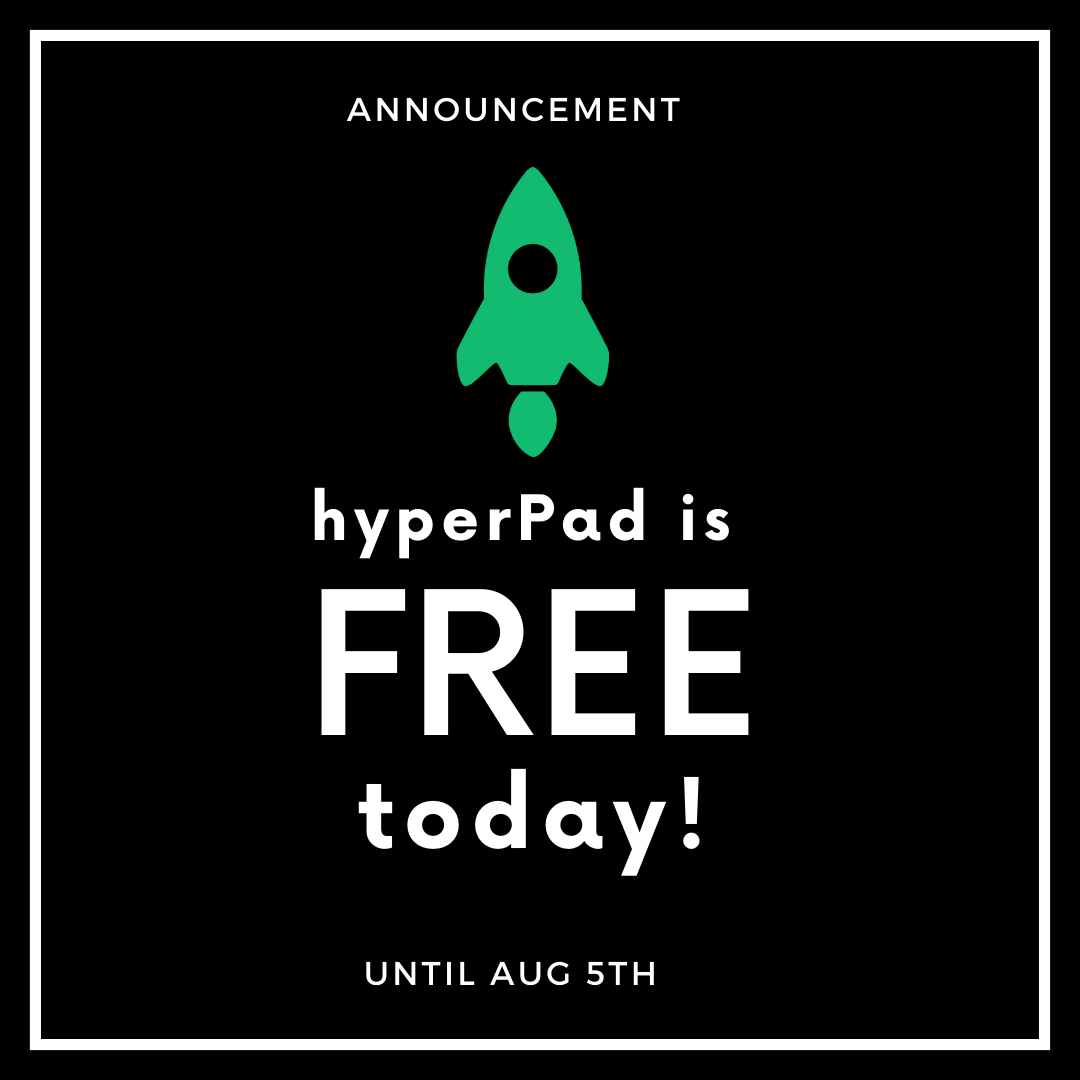 hyperPadApp's tweet photo. Since we partner up with @gameponss in their Event #GGJNext by running a workshop yesterday, we decided to make #hyperPad for #free until August 5th!
#download the #app #today #FREE #fun #creativity #indiegames #appgonefree #freeapp #hyperpad #apple #indiegamedev #developer https://t.co/RC0FFfb2IU