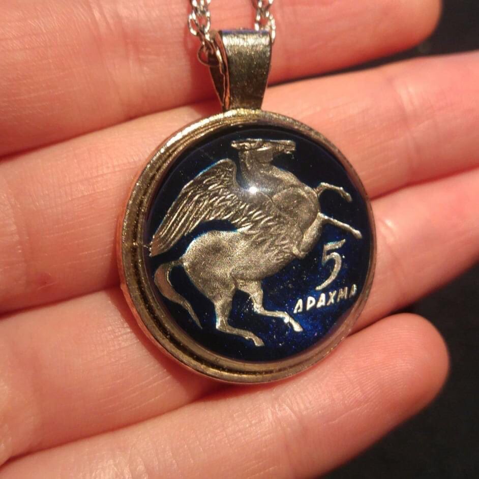Vendor Feature: Full Moon Jewelry is a mother (Lucie) &amp; daughter (Charlotte) company based in Airdrie (in non-Covid times they are also face and body-painters!). They specialize in making unique jewelry pieces with Canadian Pennies and exotic foreign coins as well as with stamps.