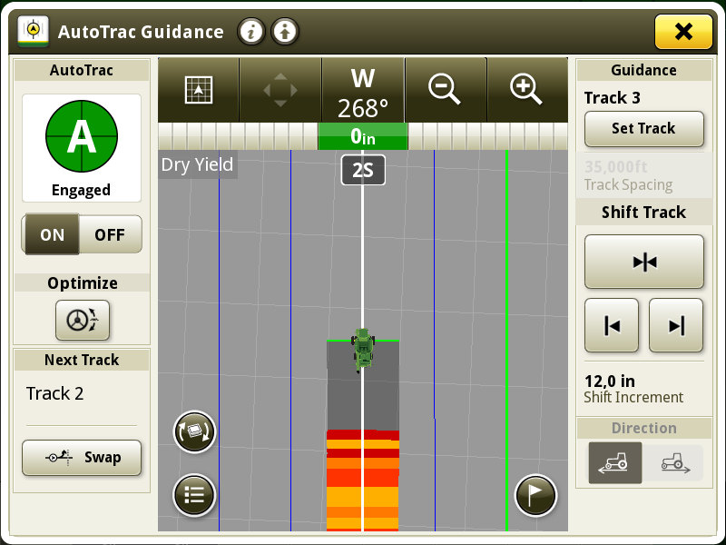 ReichhardtUSA's tweet photo. With the GreenStar 21-2 Gen 4 Display update (version 10.20.2002-89), GREEN FIT further integrates yield data collection with pre-populated information for faster initial setup. Offsets can be updated further through the GREEN FIT menus. https://t.co/ZKnuNnnbpj