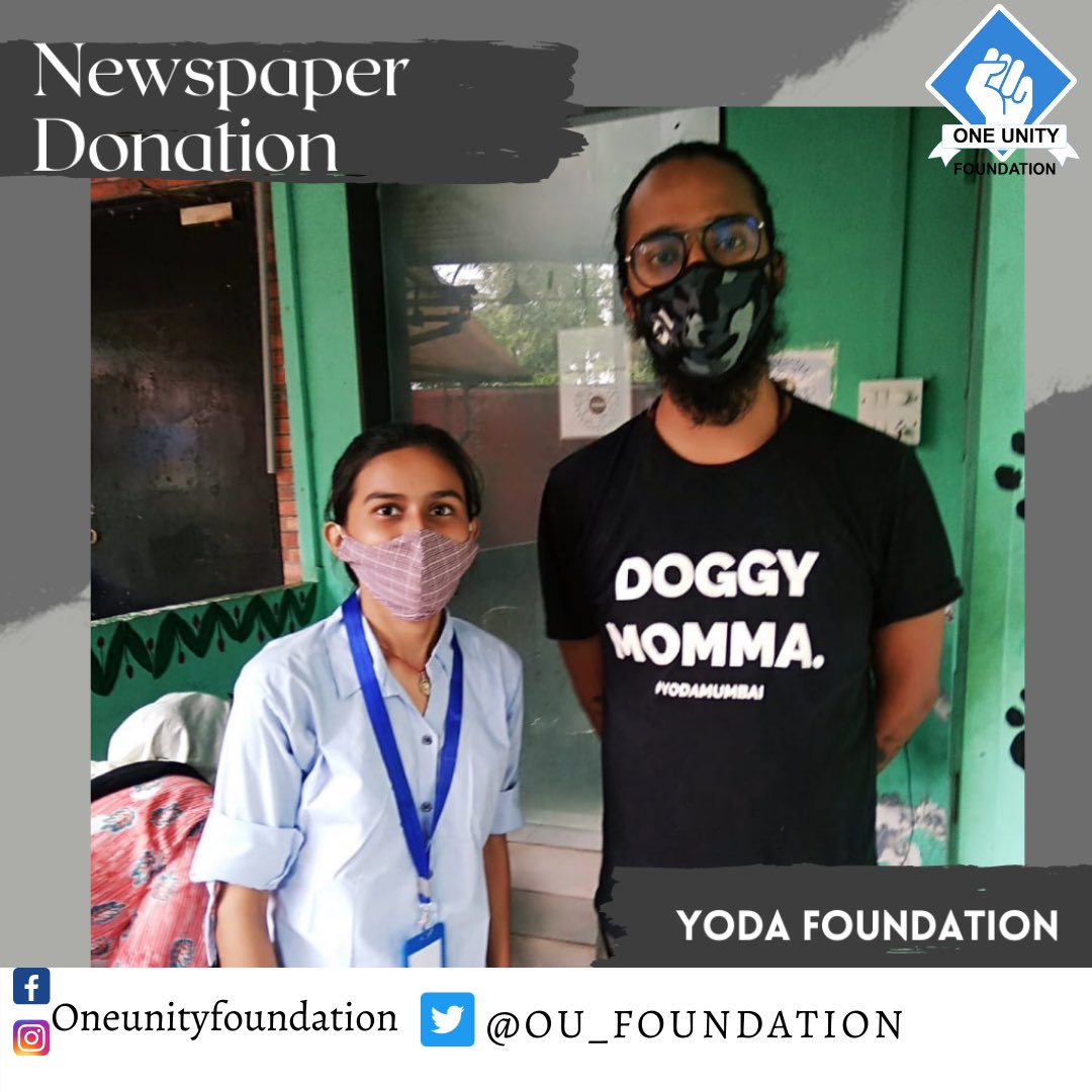 ou_foundation's tweet photo. Newspaper Donation 📰 
Distributed newspaper to @yodamumbai  for Animal Welfare. Thanks to all our donors who came up for this event.
#Oneunityfoundation  #humanityfirst #humanitarianaid #volunteering #donate #philanthropy #helpthem #notforprofit #ouf #donatetoday #volunteer https://t.co/qmaSIzhZvO