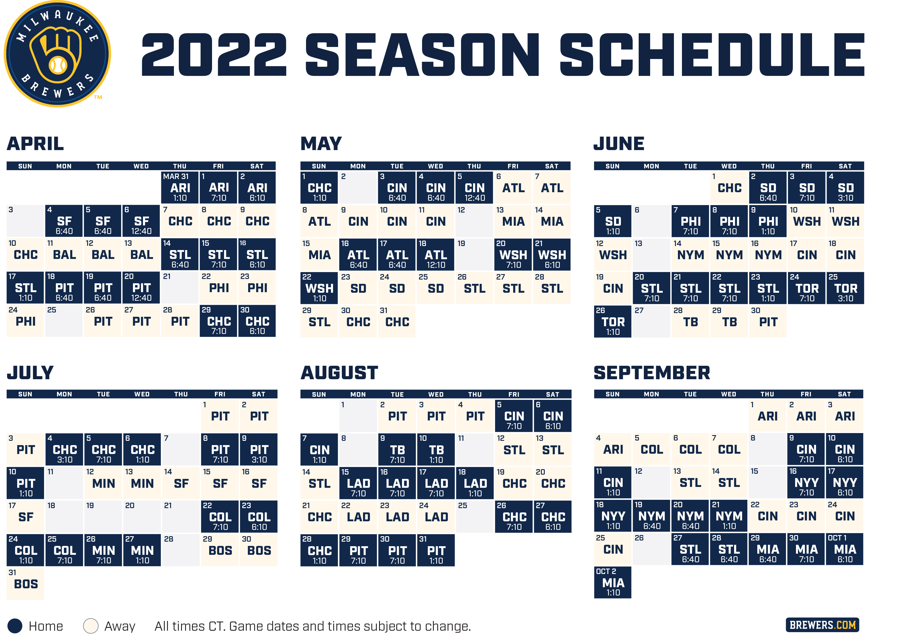 2022 MLB schedule