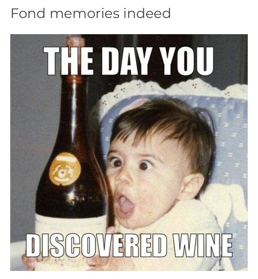 For me, personally I was a tad bit older than this guy but I remember it fondly. I fell in love with a Pinot Noir from Dundee Hills AVA and it changed my view of wine 🍷 forever. What was your first favorite wine?