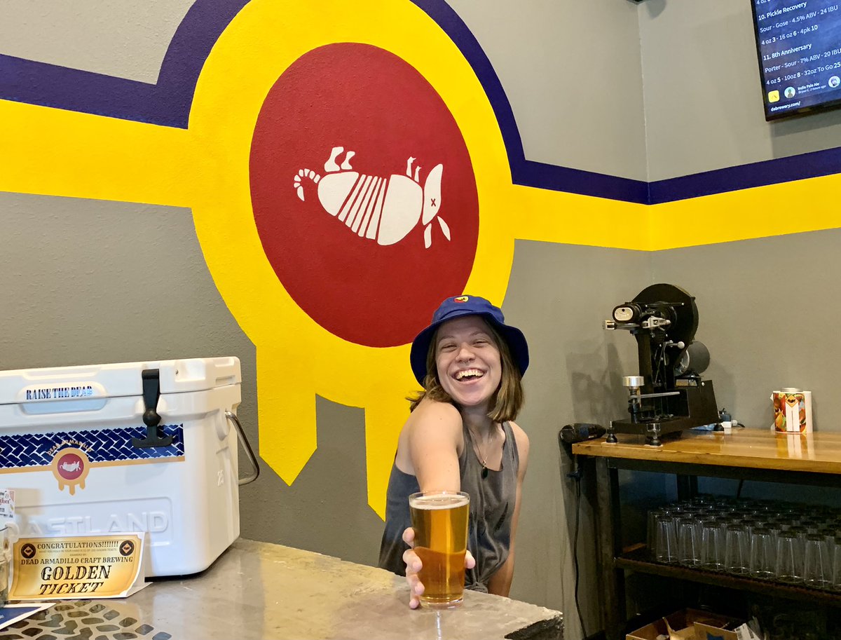 Have you seen our new mural? @artxcassandraxelaine worked her magic again! 🤩 Come by and see it tonight. Emily and Mark will serve you a beer. 🍻