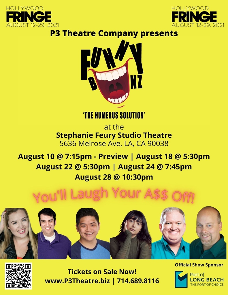 p3theatreco's tweet photo. TICKETS NOW ON SALE!
https://t.co/V4bvjiXW5N

FUNNY BONZ, THE 'HUMERUS SOLUTION'

#hff21 #musicaltheatre #sketchcomedy #musicalrevue  #TheatreAsylum #p3theatrecompany  #fringeisback #FringeIsHere #broadway #SNL #saturdaynightlive #Parody #satire #varietyshow #LAThtr https://t.co/J8Pxecwg6P