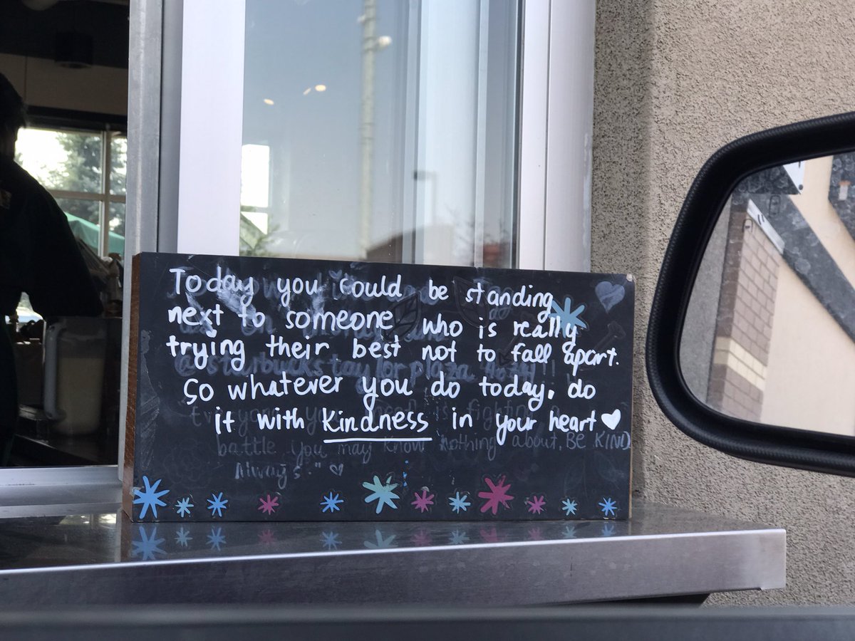 KristaRechner's tweet photo. Fri-Yay vibes… sometimes it is the little things that really make a difference to a person's day.  Thanks Starbucks 😊 for the reminder https://t.co/wamALw7Eg8
