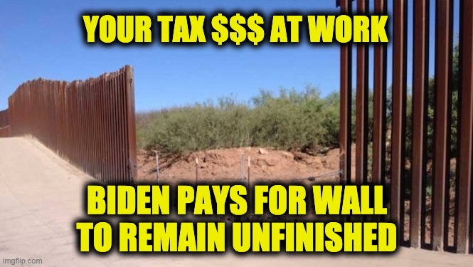 NFT_Futuresx's tweet photo. Your Tax Dollars At Work: Biden Pays Contractors NOT To Build Border Wall https://t.co/4k7fh0ruzj
#BidenBorderCrisis #AméricaFirst #MAGA #BuildTheWall #kag #FinishTheWall #securetheborder #payfornowork #liberallogic #illegalaliens #DemocratsAreDestroyingAmerica #BidensAmerica https://t.co/LHhG4eTq79
