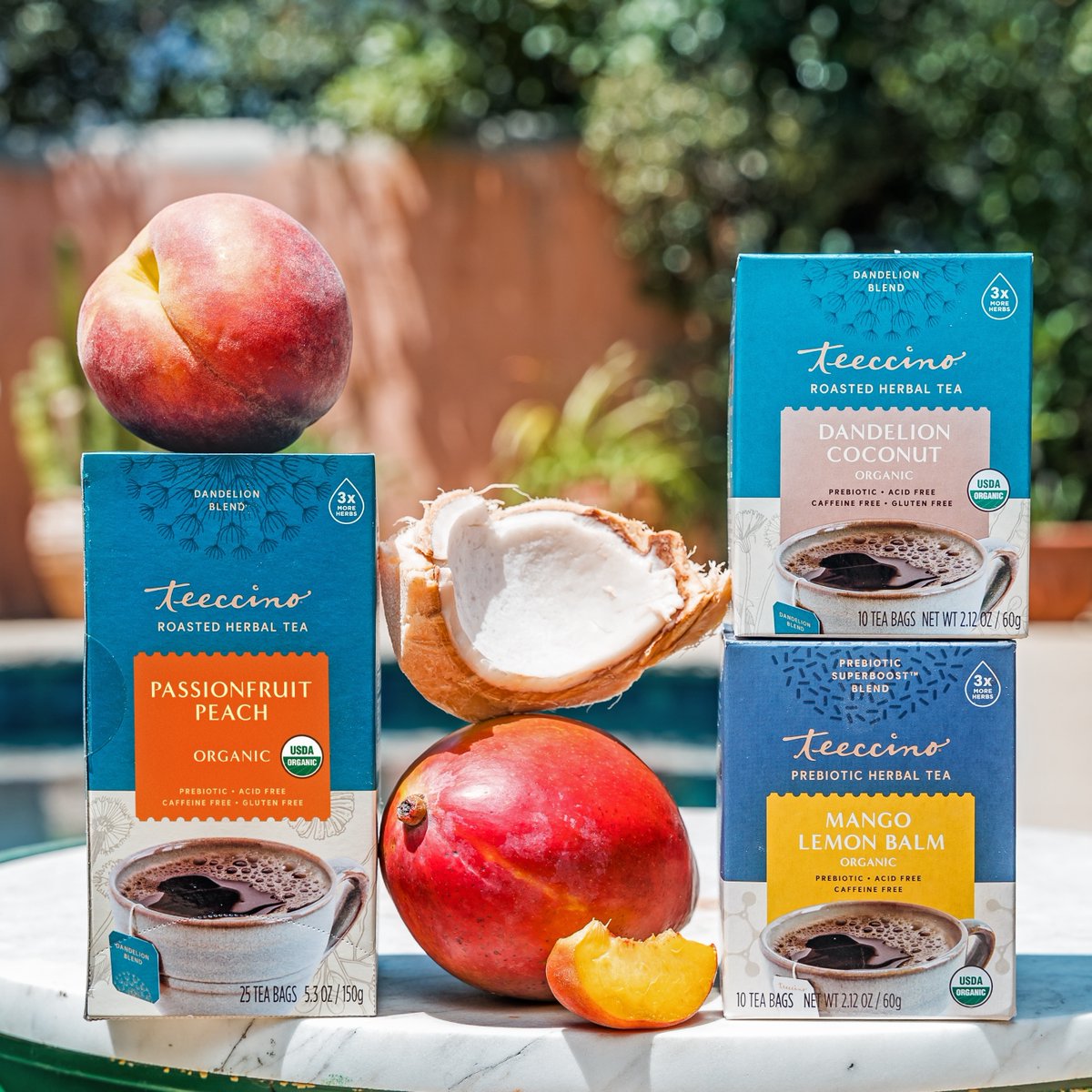 Teeccino's tweet photo. Which one is your summer-time fav?! ๐ฅ
๐Passionfruit Peach
๐ฅฅDandelion Coconut
๐ฅญMango Lemon Balm
#teeccino #makeboldchoices #lowacidcoffee #quitcaffeine #herbalcoffee #herbaltea #coffeealternative #adaptogen #prebiotics https://t.co/O6IWkGk4kb