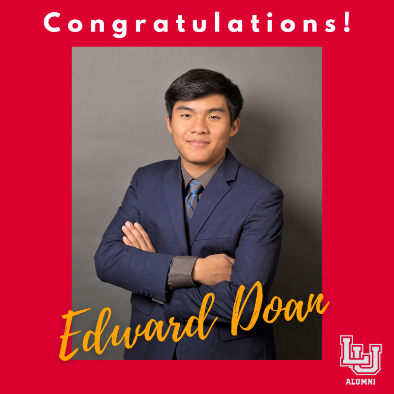 Congratulations to Edward Doan '20 for being accepted into Harvard Business School's 2+2 Program! Edward is currently a Materials, Process and Delivery Engineer for Procter &amp; Gamble.