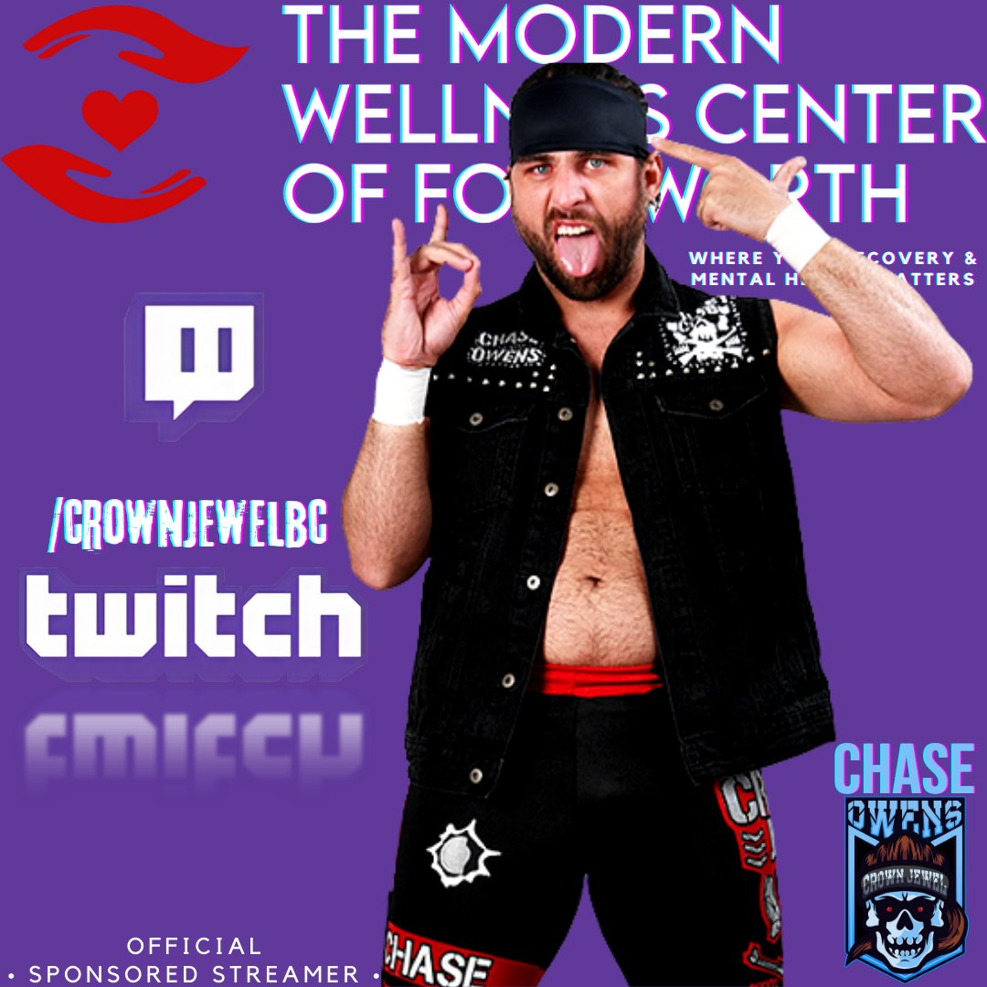 TheModernWC's tweet photo. Going Worldwide is #TooSweet! Straight from #TheBulletClub &amp; NJPW (@njpw1972) in Tokyo, Japan, check out our 1st #Sponsored #Twitch #Streamer, The  #Texas Heavyweight Champ, "The Crown Jewel" @realchaseowens

Go to https://t.co/On0iOB053D to watch &amp; chat LIVE w/The King of Texas! https://t.co/ZzyeRbrTAA