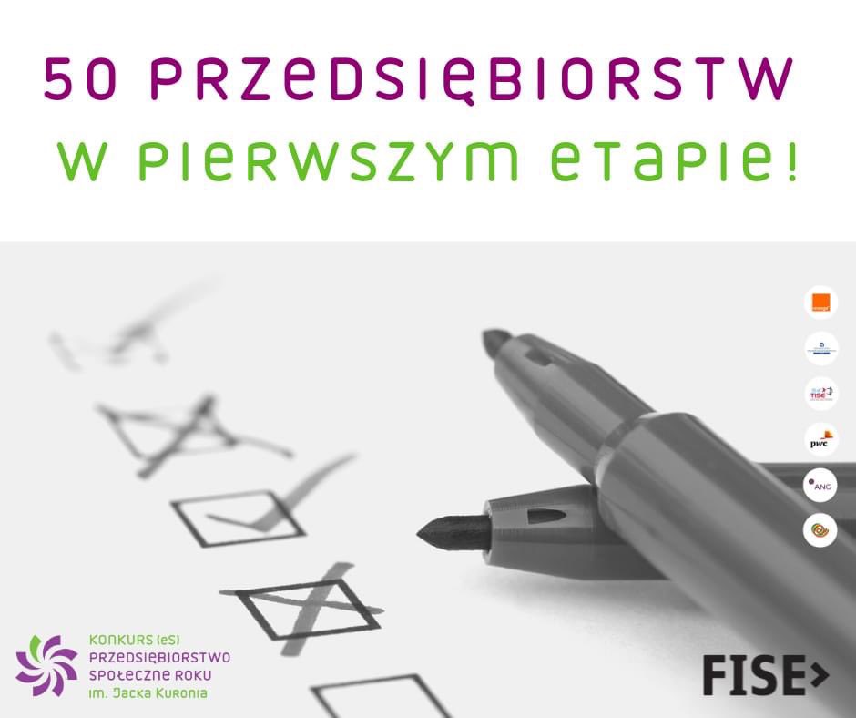 Sekretariat Konkursu [eS] im. Jacka Kuronia zakończył ocenę formalną Przedsiębiorstw Społecznych zgłoszonych i nominowanych do udziału w 10 edycji. 
Wszystkim serdecznie gratulujemy! 

Tutaj możecie zapoznać się z listą ➡️  tiny.pl/9xknb