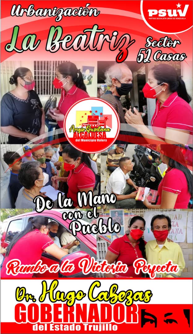 maurici79425761's tweet photo. Acompañemos este 8 de Agosto en las primarias a la precandidata a la alcaldía de Valera del estado Trujillo por #unaValeraSocialista del #retono @AngieQuintanaP1 #23Julio #PonleCorazon 
@hugocabezas78
@taniapsuv
@mazo4f
@dcabellor
@nicolasmaduro 
@todosconhugo https://t.co/cbkviKBVT9