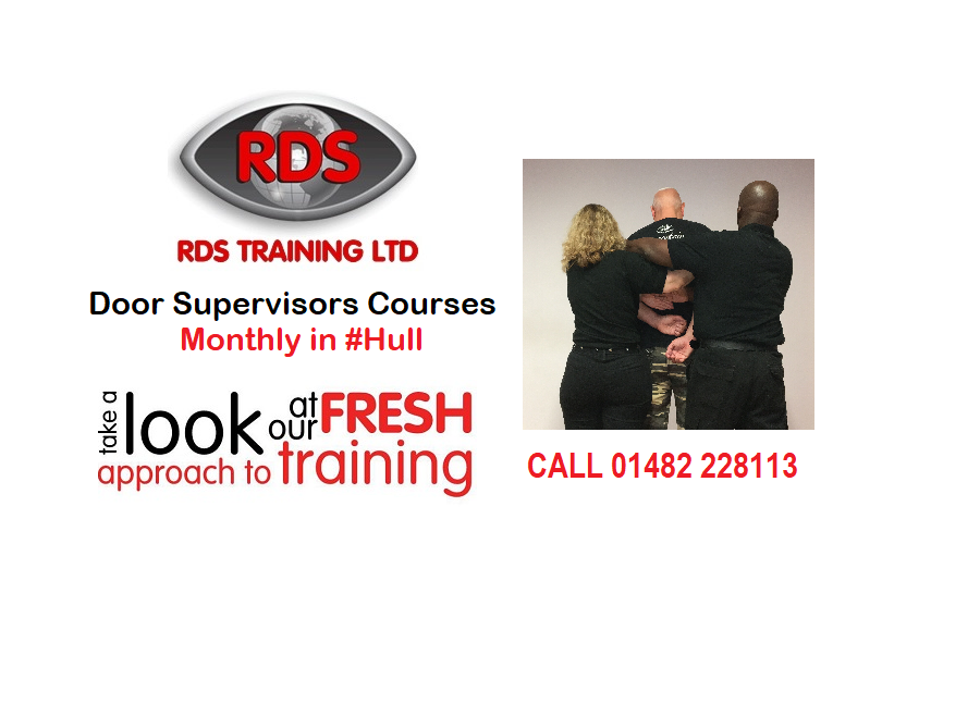 Sia Door Supervisor courses in Hull -  Join our next 7 day course 
including First Aid £400 inclusive of VAT
Read more here 
rdstraining.co.uk/sia-level-2-aw…