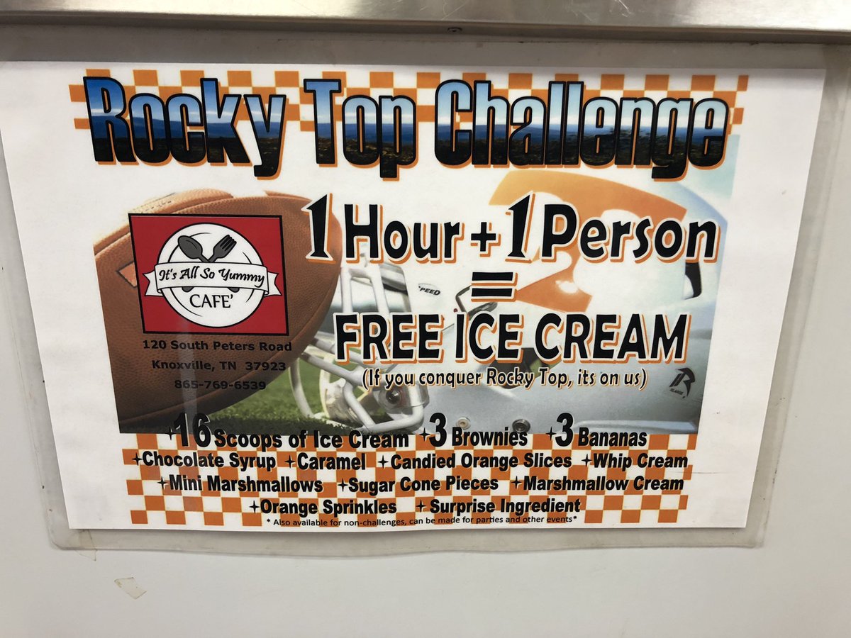 VivienneR12's tweet photo. @OmgItzRaina Come try the Rocky top challenge at Its all so yummy cafe  Knoxville TN 😎😎 https://t.co/ETGK20qcr1