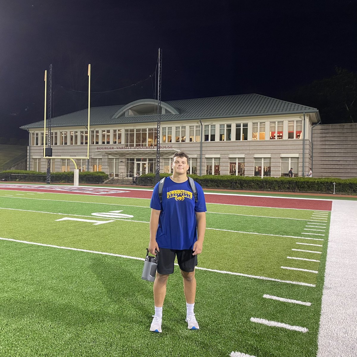 KyleKacmar's tweet photo. Had a great time at Lafayette Football camp! Love the coaching staff and the stadium. Thank you @CoachJMGarrett @Coach_CPace @Coach_Frantz! Looking forward to visiting soon! https://t.co/reXSgpEUvT