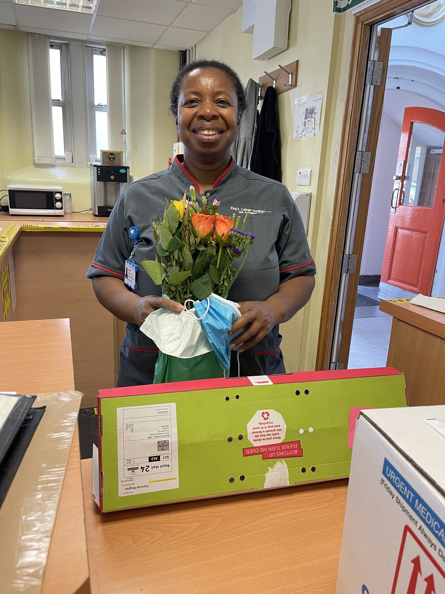 Got a call from <a href="/KingsCollegeNHS/">King's College NHS</a> post room this afternoon to find lovely flowers  from <a href="/MalawianUKNurse/">Malawian UK Nurses Association</a> . They had their inaugural meeting last weekend - was proud to support them. They will do great things!