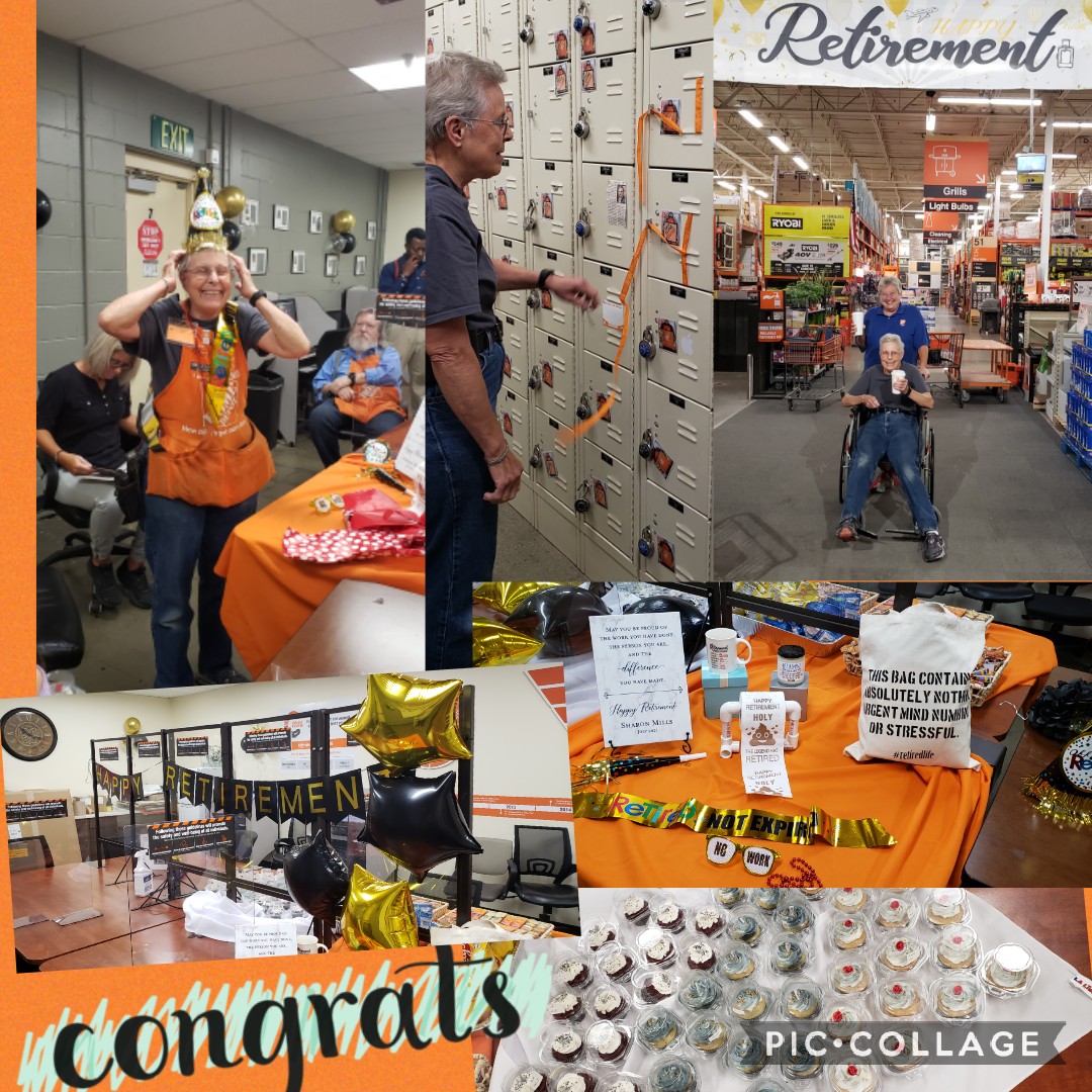 After 23 yrs, Legendary Sharon M., Plumbing DS has punched out for the last time! Mom of the store &amp; mentor to all will be sorely missed. It's been an honor to wear the apron alongside her!👏❤🎉 <a href="/OrrinBurkett/">Orrin Burkett</a> <a href="/Jayvis0/">Jayasri Viswanathan</a> <a href="/SteveLarkinTHD/">Steve Larkin</a> @DWRHRD_MA <a href="/b163dedd5c28487/">Julie Ebersole</a> <a href="/Aaronmy65966207/">Aaron myers</a>