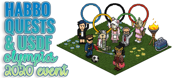 HabboQuestsWeb's tweet photo. 🏅 HabboQuests &amp; USDF Olympics 2020 Event 🏅
We've partnered up with @USDFHabbo again to bring you a sport filled Olympics event to win 2 brand new badges! Don't forget to screenshot yourself in the last room &amp; post to our forum for a chance to win 50c!
https://t.co/xKyUSkx6pQ https://t.co/OTP453sB0M