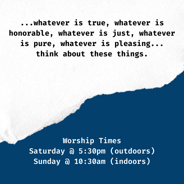 StoneBridgeSimi's tweet photo. This weekend Pastor Jon concludes our "Cultivate" sermon series with a message based on Philippians 4:8-9 and Paul's vision for the church. Join us!
#stonebridge #stonebridgesimi #church #worship #cultivate #thinkaboutsuchthings https://t.co/xhJtjxoyR4