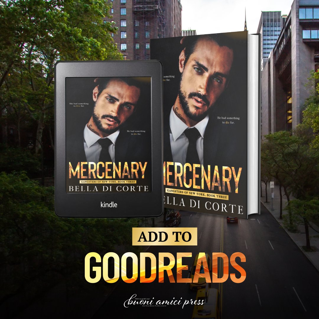 Have you added Mercenary to your TBR list on #Goodreads yet? 
➱ ed.gr/cumd3
🔁 #BAPpr #BellaDiCorte #TBR #mafiaromance #mafiaromancereaders