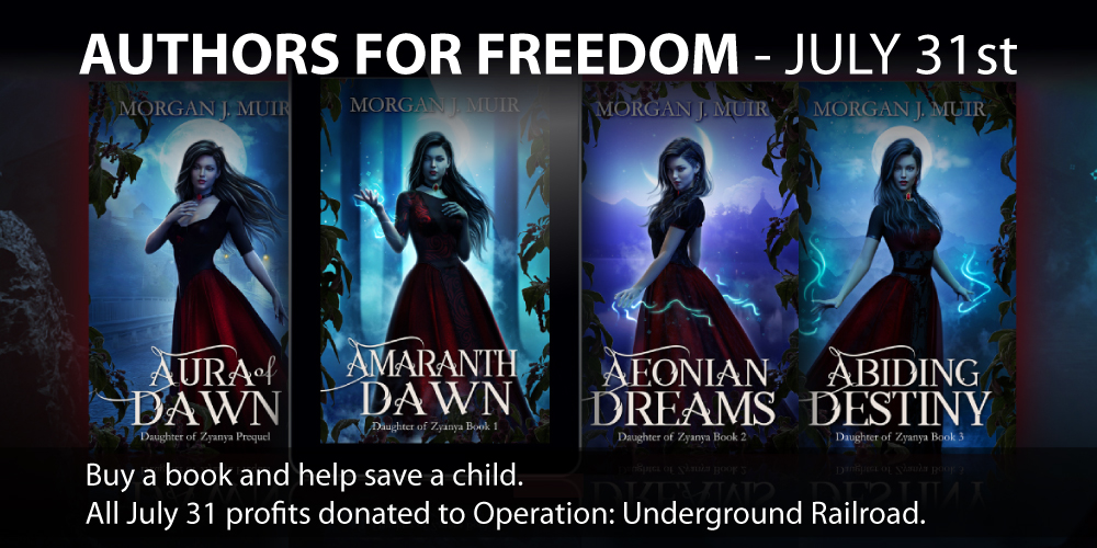 MorganJMuir's tweet photo. Once again I am proud to be participating in #OURAuthorsForFreedom.
All proceeds from sales of my books on July 31 will go toward helping rescue children from human trafficking.
https://t.co/TdAinjiYh7 https://t.co/s2lqQl0g5x