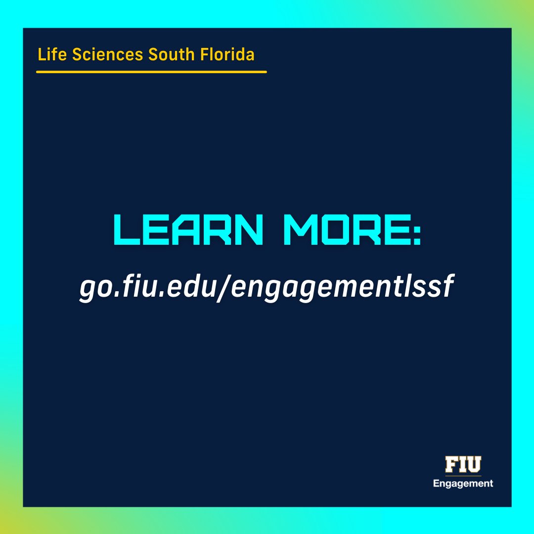 FIUCommunity's tweet photo. @LifeSciencesSF connects industry partners, universities & institutions together to drive research, collaboration, and #STEM programs within #SouthFlorida.
Learn more about how our Office helps strengthen #LSSF partner connections: https://t.co/OlUFY3rEMY https://t.co/8pl5D7p9Ph