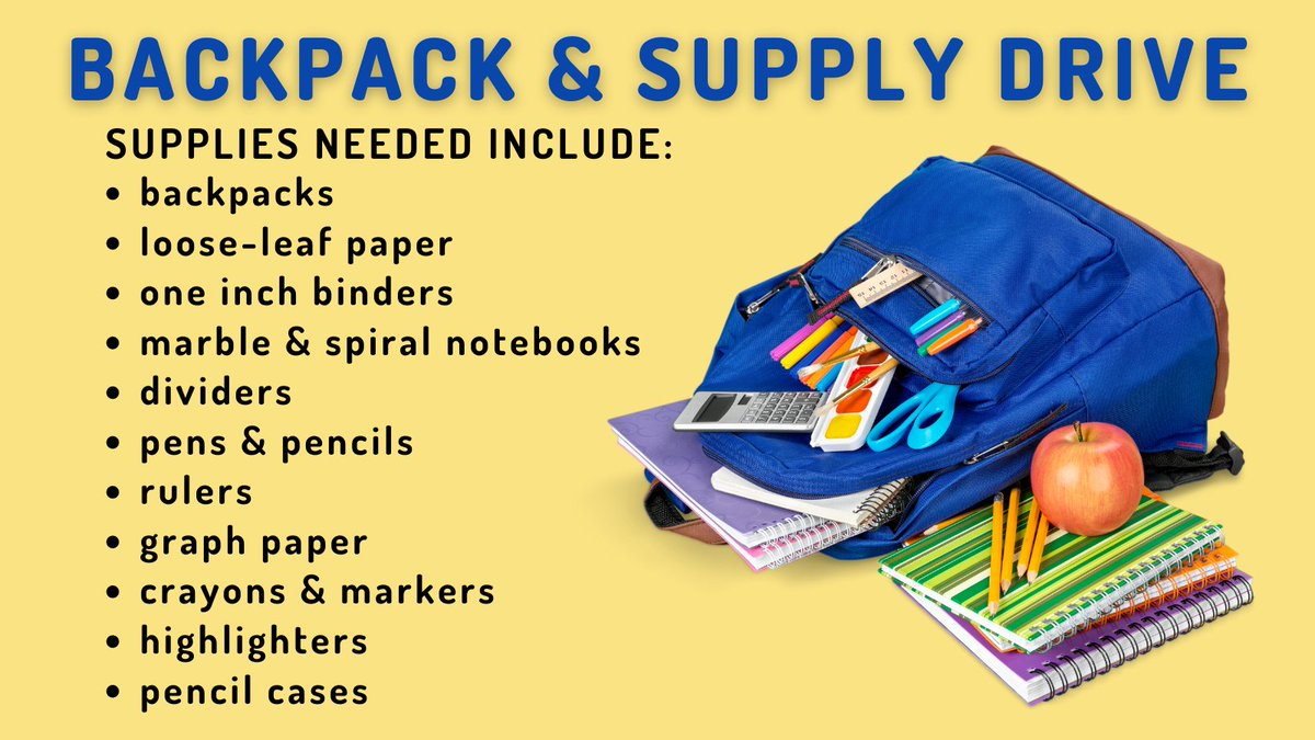 CommackLibrary's tweet image. Senator Jim Gaughran, Councilman Mark Cuthbertson, & the Tri-Community & Youth Agency are sponsoring a backpack & school supply drive to benefit local children in need. Donations will be collected at the Commack Public Library through Friday, August 20th. #BacktoSchool2021