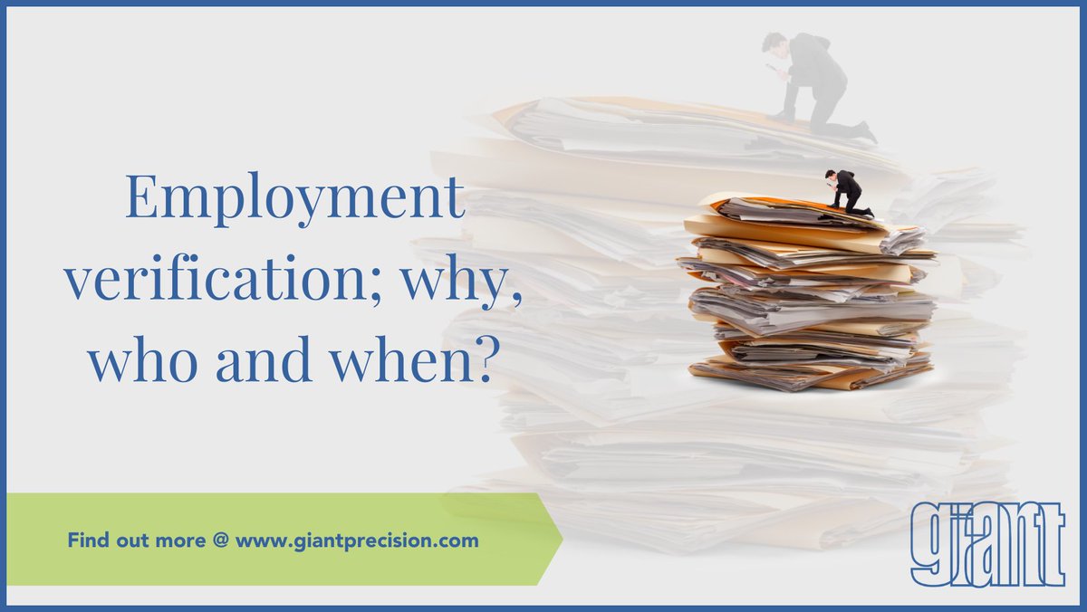 giantprecision's tweet photo. Employment verification; why, who and when?

https://t.co/g2aTv5EWji

#compliantscreening #screening #vettingservices #giantscreening #employmentscreening #corporates #marketing #recruitment #compliance https://t.co/OvIOAh7K0l