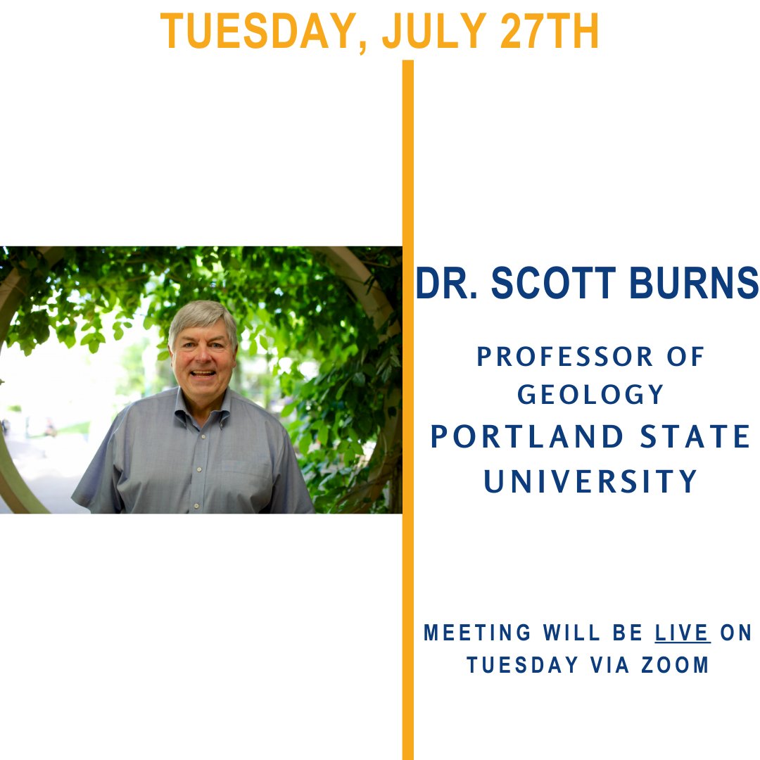 Join us Tuesday, July 27th to learn from Rotarian Dr. Scott Burns on the great mystery of how the Lakeridge Rhyolite Boulder got to Lake Oswego.

Learn more: ow.ly/gWff50AgMw8

#RotaryPDX #OregonGeology