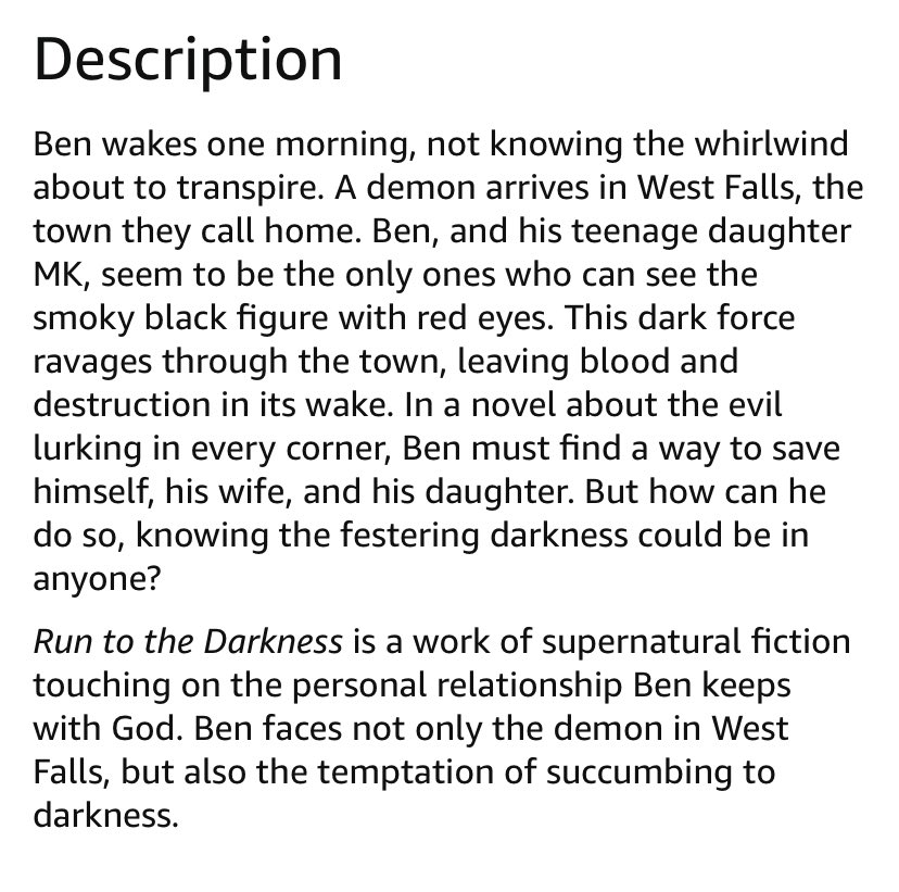 jenniferdevore6's tweet photo. Book loving friends! ❤️ My hubby. just published his book!
“Run to the Darkness” by RL DeVore
Run to the Darkness 
https://t.co/9lwRGXulpD
we are so excited! 
#psychologicalthriller #author 
*Feel free to share! 💜 

￼ https://t.co/hHwMmCa3B1