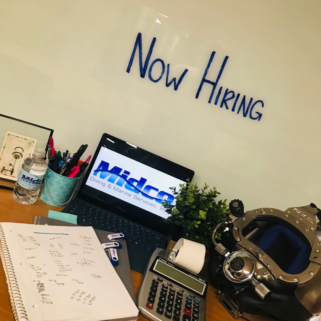 Not all of our work is underwater, we need topside help too! As we continue to grow and expand, we are adding to our corporate office staff and looking for our next office ninja who can crunch the numbers and stretch the dollar!  Inquire today by calling (800)479-1558