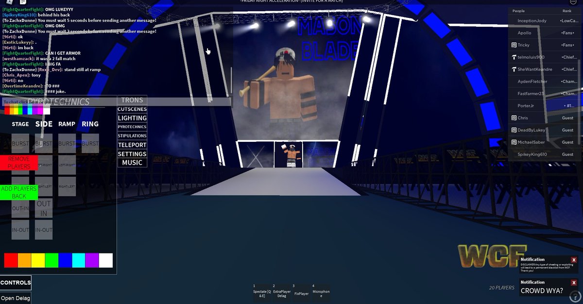 WCFRBLX's tweet photo. After the contract signing, #MasonBlade took on #SpikeyKen in a singles match and Mason Blade came out on top and won the match. What does spikey have to say about this? https://t.co/ZVu9FeECNH