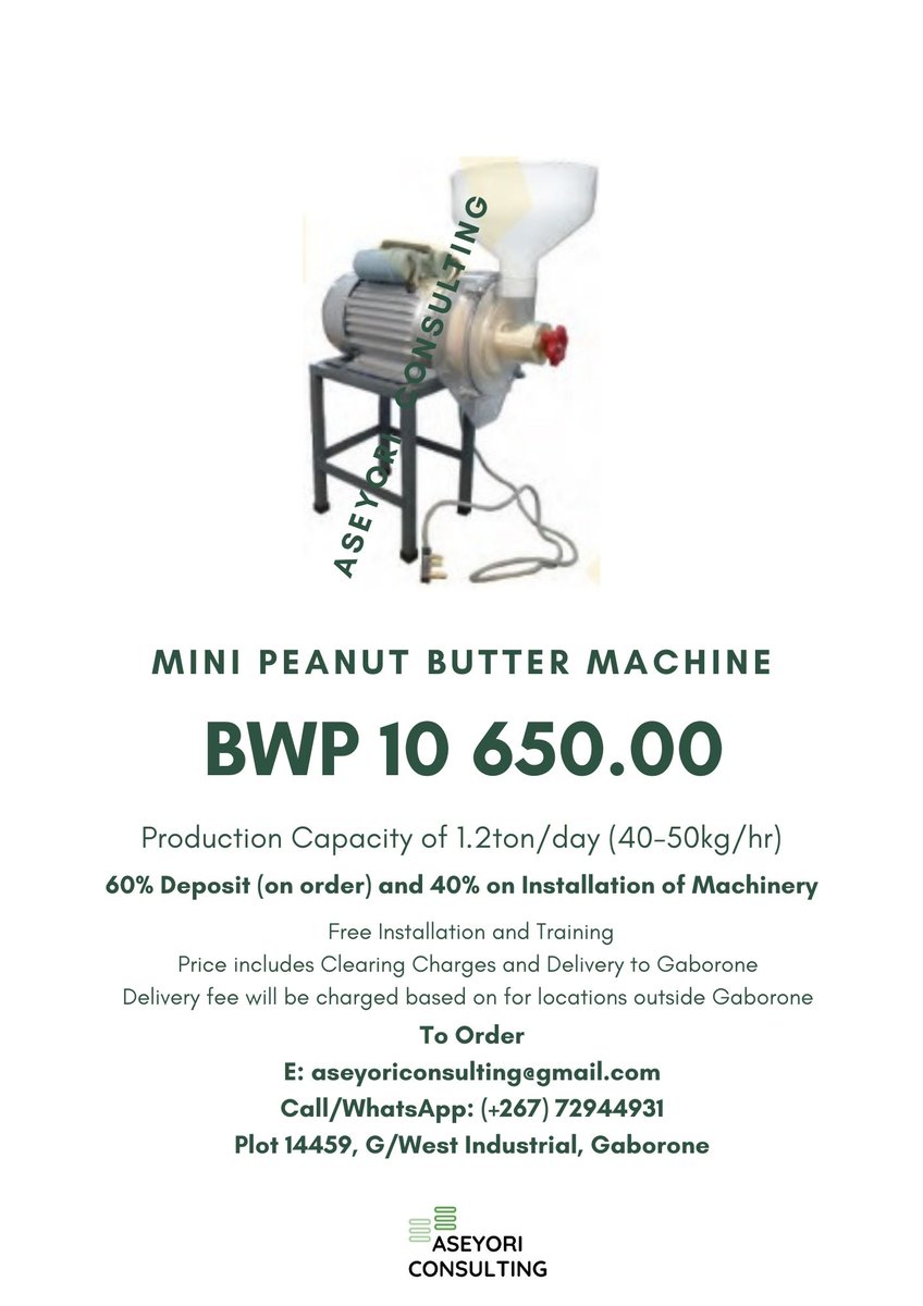 FredMaunze's tweet image. Mini Machines for you Small Business #Botswana #Zimbabwe #Zambia