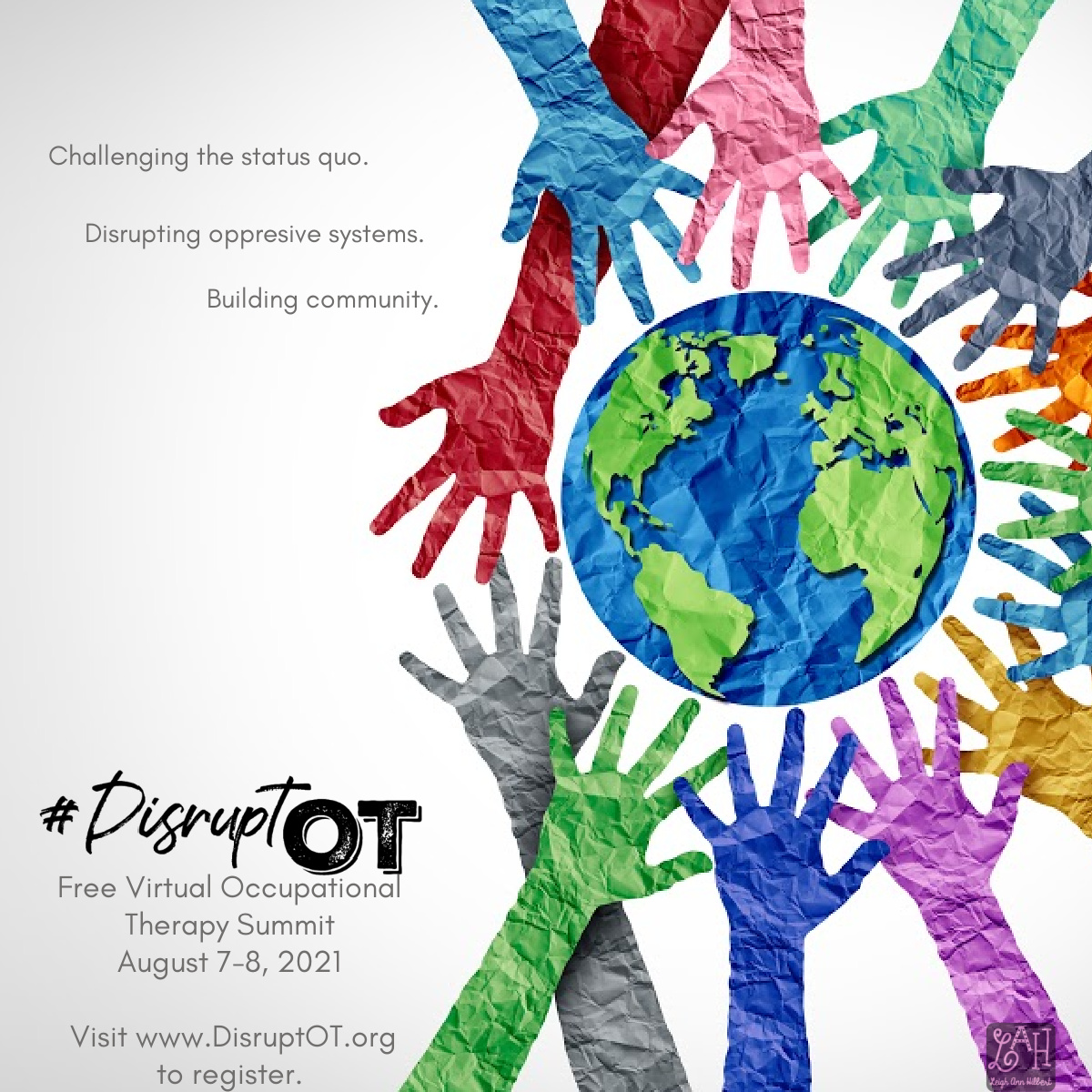 #AlliedHealthProfessionals, join us for #DisruptOT free global summit to challenge the status quo in healthcare. Panels on healing, community building, antiracism, decolonisation, gender, sexuality, and mental health.
Register free at disruptot.org. Tag your fave #AHP!