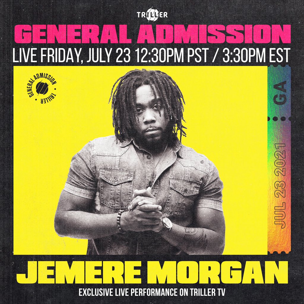 We can’t get enough of @iamjemere Tune in to his live set today on @triller tv at 12:30 PM PT// 3:30 PM ET 👉 link.live.triller.co/share/live/JzZ…