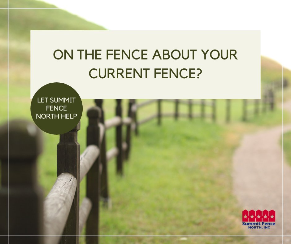Don't stay "on the fence" about your current commercial or residential fence. It's time to get a fence you'll absolutely love, backed with a five year guarantee! Talk to Summit Fence North today to get your free fence quote at (281) 895-9500. 
#HoustonFence