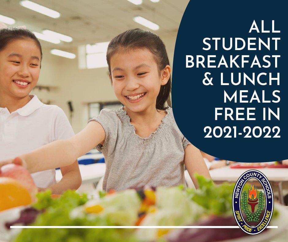 Great News NCSS Parents!! All Student meals—breakfast and lunch—will be offered FREE of CHARGE during the 2021-2022 school year! #NCSSBeTheBest