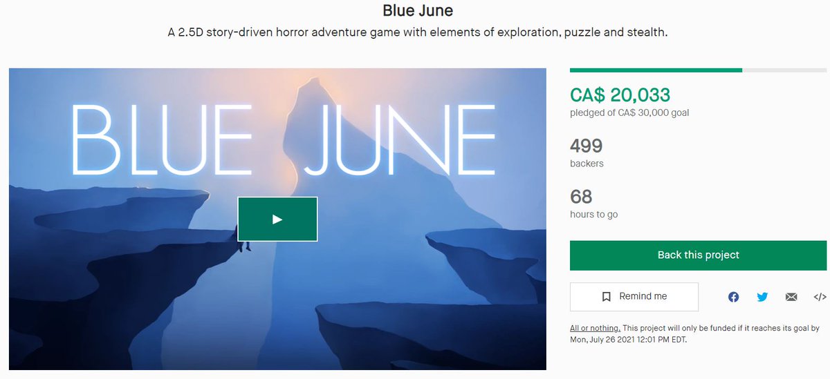 Blue June - Wishlist on Steam tweet media