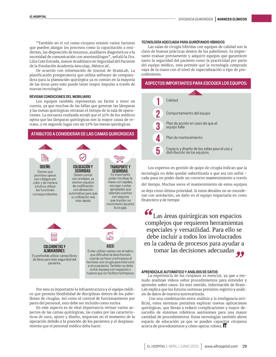 catalogosalud's tweet photo. #Cirugía Hospital

Tener la capacidad instalada, #mobiliario, #instrumentos #médicos adecuados para optimizar las #salas de cirugía #híbridas acorde a las necesidades de diferentes #especialidades médicas son claves ante la #nueva #normalidad en #quirófanos. https://t.co/RjyiHsImpm