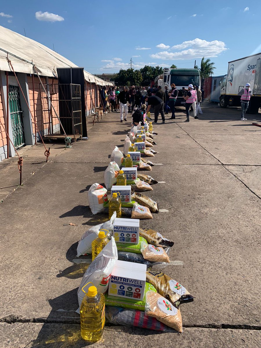 Each <a href="/Nutriwell_SA/">NUTRIWELL AFRICA®</a> box contains 95 meals including instant porridge, nutritional shakes, thick vegetable soup and soya mince stew, all enriched with 13 vitamins and 10 minerals. One box can sustain a single person for nearly a month #SACares #MotiCares #KZN #TwoMillionMealsDrive
