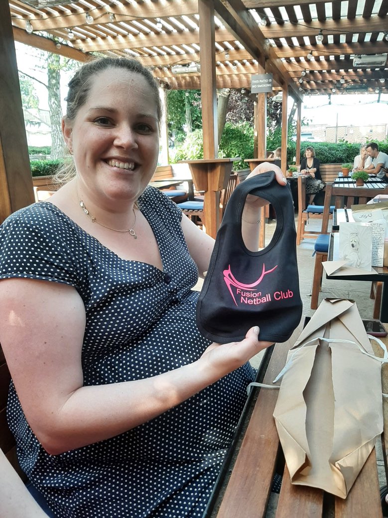 Some of our members spent a lovely evening with fellow fusion member Ceri on Thursday.  We even gave her some club kit ready for baby’s arrival in a few weeks